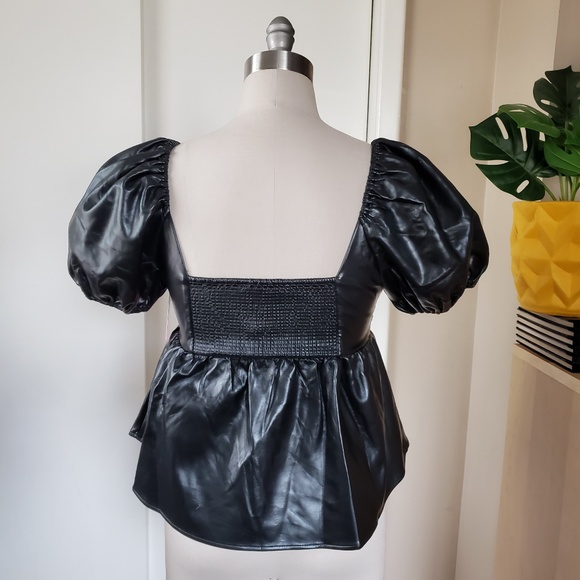 Babydoll Peplum Top Size Medium NEW! - Picture 3 of 13